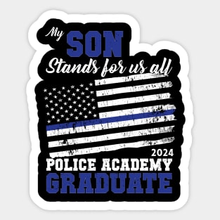 Proud of my Son Police Academy 2024 Graduation TShirt Sticker